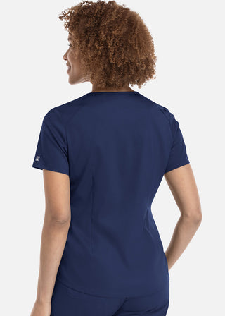 Maevn Matrix Women's V-neck Tucki In Top