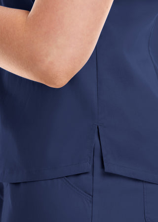 Maevn Matrix Women's V-neck Tucki In Top