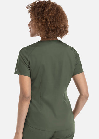 Maevn Matrix Women's V-neck Tucki In Top