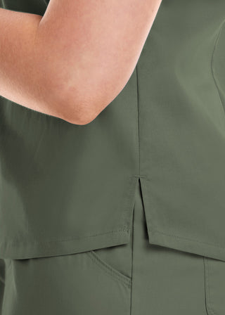 Maevn Matrix Women's V-neck Tucki In Top