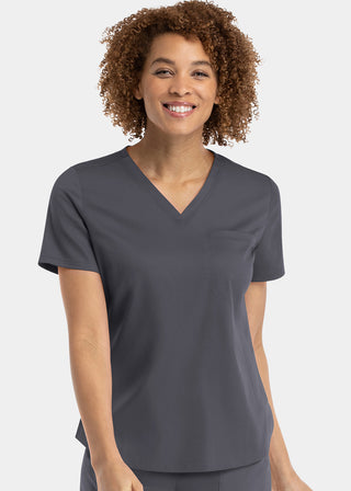 Maevn Matrix Women's V-neck Tucki In Top