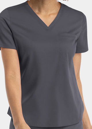Maevn Matrix Women's V-neck Tucki In Top