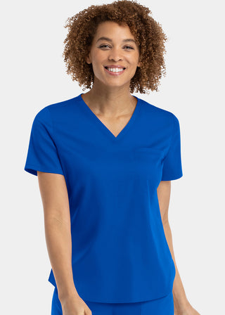 Maevn Matrix Women's V-neck Tucki In Top