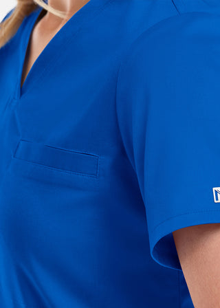 Maevn Matrix Women's V-neck Tucki In Top