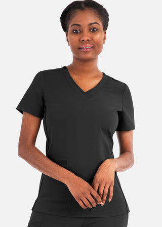 Maevn Matrix Pro Women's Contrast Double V-Neck Top