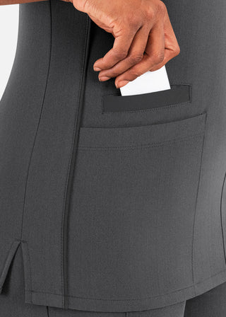 Maevn Matrix Pro Women's Contrast Double V-Neck Top