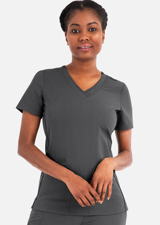 Maevn Matrix Pro Women's Contrast Double V-Neck Top
