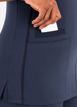 Maevn Matrix Pro Women's Contrast Double V-Neck Top