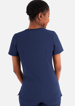 Maevn Matrix Pro Women's Contrast Double V-Neck Top