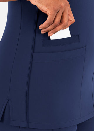 Maevn Matrix Pro Women's Contrast Double V-Neck Top