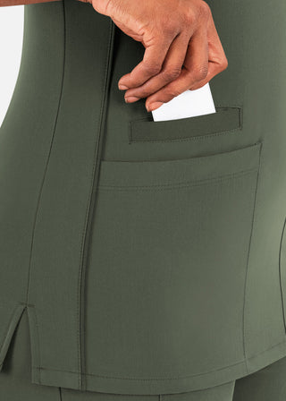 Maevn Matrix Pro Women's Contrast Double V-Neck Top