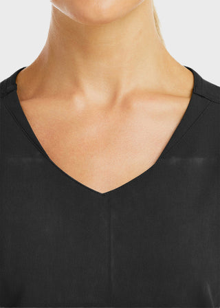 Maevn Women's Knit V-Neck Scrub Top