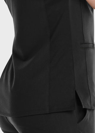 Maevn Women's Knit V-Neck Scrub Top