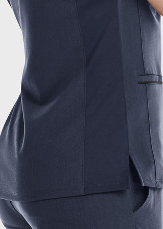 Maevn Women's Knit V-Neck Scrub Top