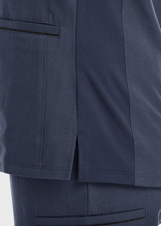 Maevn Women's Knit V-Neck Scrub Top