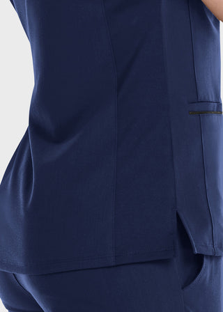 Maevn Women's Knit V-Neck Scrub Top