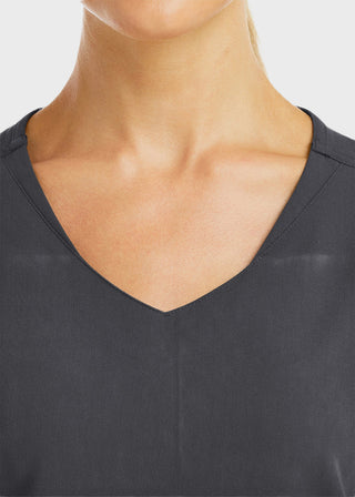 Maevn Women's Knit V-Neck Scrub Top