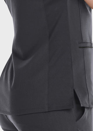 Maevn Women's Knit V-Neck Scrub Top