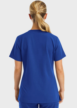 Maevn Women's Knit V-Neck Scrub Top