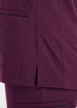 Maevn Women's Knit V-Neck Scrub Top