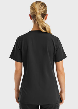 Maevn Women's Active Knit V-Neck Top