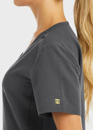 Maevn Women's Active Knit V-Neck Top