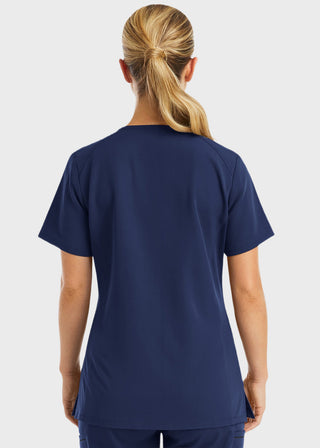 Maevn Women's Active Knit V-Neck Top