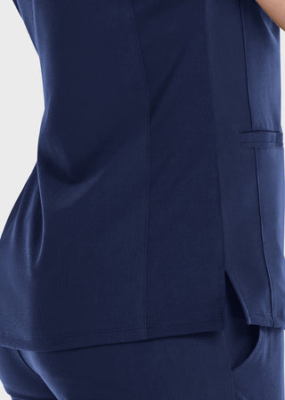 Maevn Women's Active Knit V-Neck Top