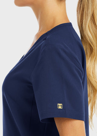 Maevn Women's Active Knit V-Neck Top