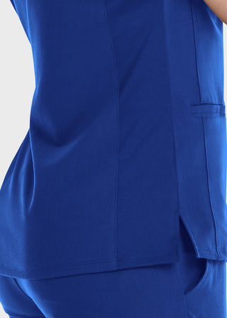 Maevn Women's Active Knit V-Neck Top