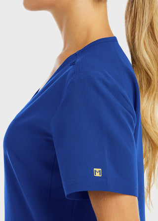 Maevn Women's Active Knit V-Neck Top