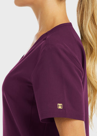 Maevn Women's Active Knit V-Neck Top