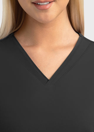 Maevn Matrix Impulse Women's Knitted Panel Mock Wrap Top