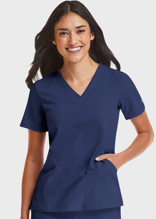 Maevn Matrix Impulse Women's Knitted Panel Mock Wrap Top