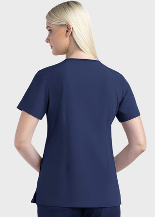 Maevn Matrix Impulse Women's Knitted Panel Mock Wrap Top