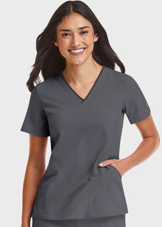 Maevn Matrix Impulse Women's Knitted Panel Mock Wrap Top