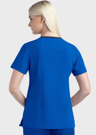 Maevn Matrix Impulse Women's Knitted Panel Mock Wrap Top