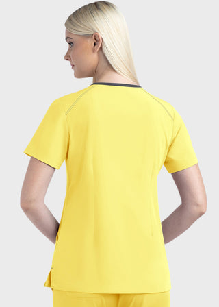 Maevn Matrix Impulse Women's Knitted Panel Mock Wrap Top