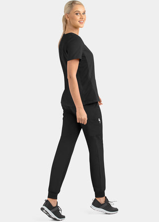 Maevn Matrix Impulse Women's Knitted Panel Mock Wrap Top