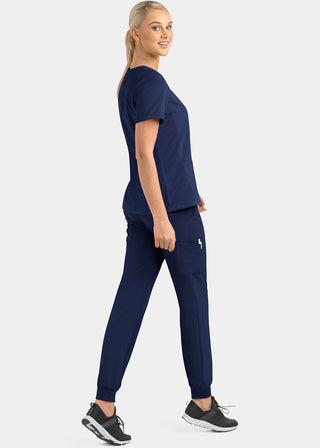 Maevn Matrix Impulse Women's Knitted Panel Mock Wrap Top