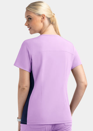 Maevn Matrix Impulse Women's Knitted Panel Mock Wrap Top