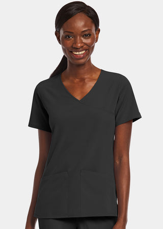 Maevn Matrix Impulse Women's Kitted Panel Mock Wrap Top