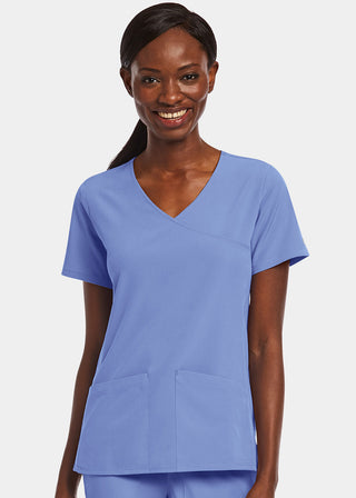 Maevn Matrix Impulse Women's Kitted Panel Mock Wrap Top