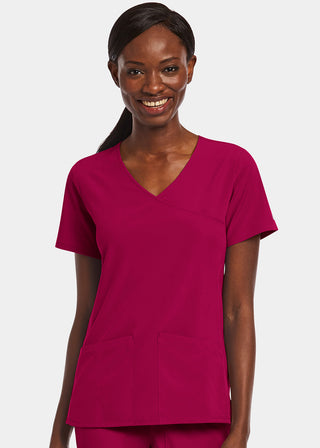 Maevn Matrix Impulse Women's Kitted Panel Mock Wrap Top