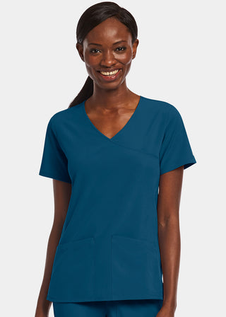 Maevn Matrix Impulse Women's Kitted Panel Mock Wrap Top