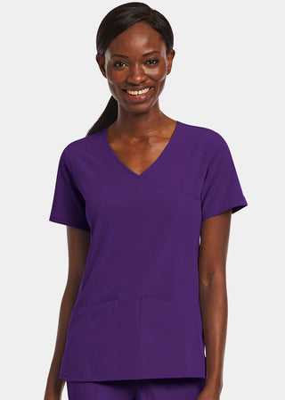Maevn Matrix Impulse Women's Kitted Panel Mock Wrap Top