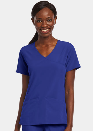 Maevn Matrix Impulse Women's Kitted Panel Mock Wrap Top