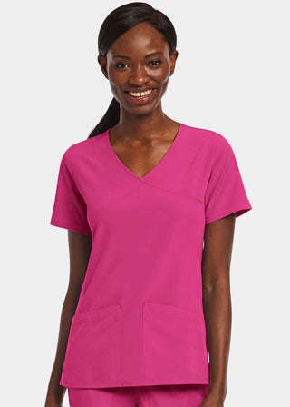 Maevn Matrix Impulse Women's Kitted Panel Mock Wrap Top