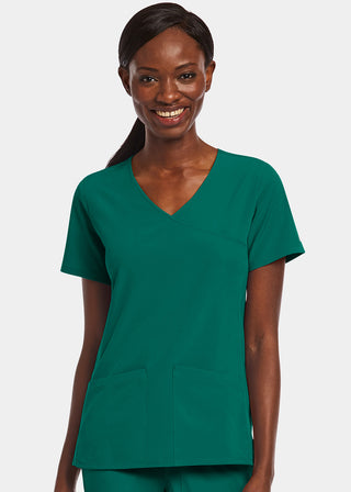 Maevn Matrix Impulse Women's Kitted Panel Mock Wrap Top