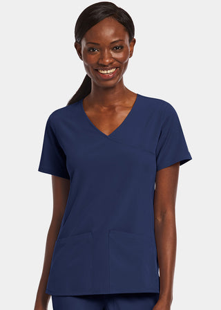Maevn Matrix Impulse Women's Kitted Panel Mock Wrap Top